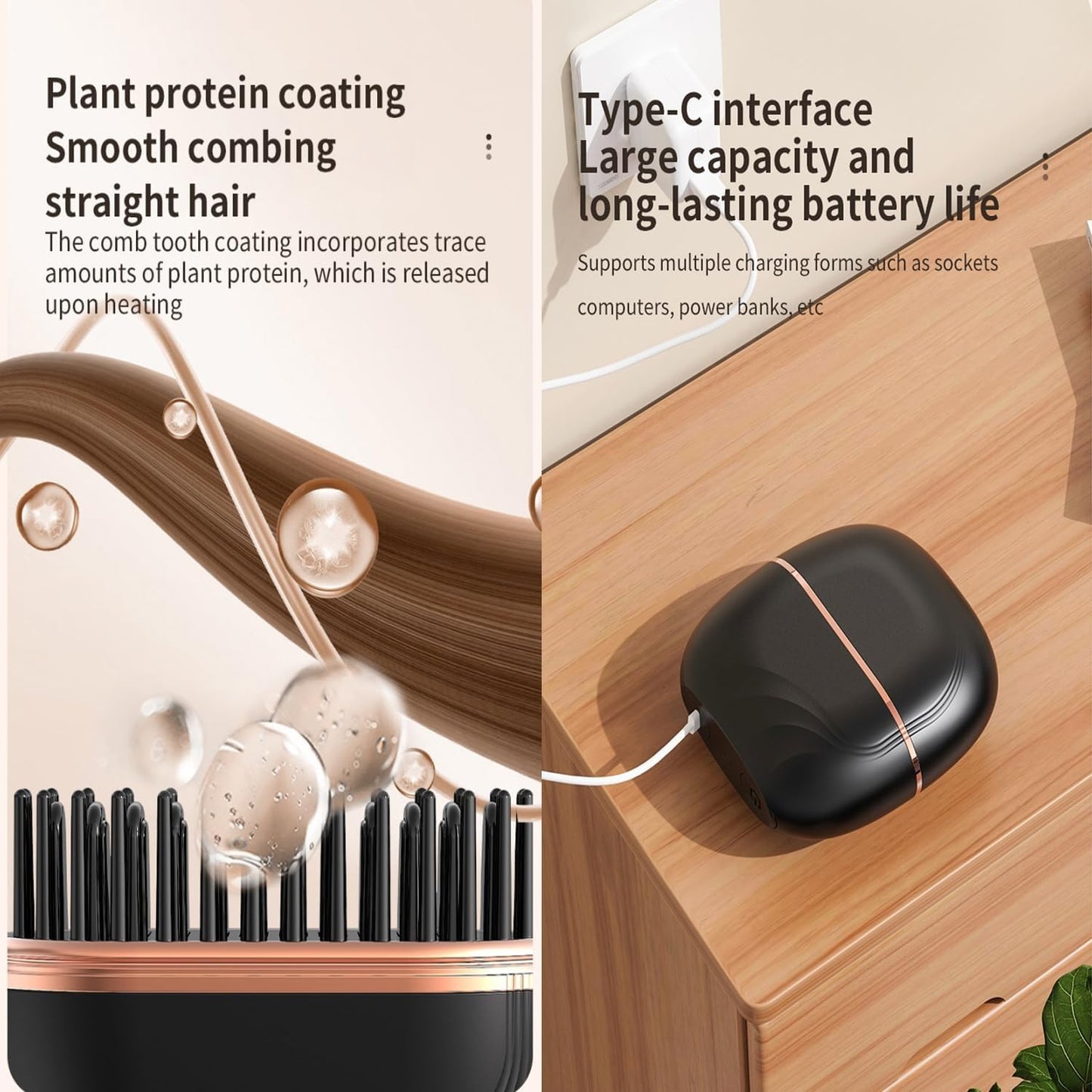 Grabary™ Mini Wireless Hair Straightening Comb