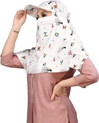 Women's Summer Sun Protection Cap with Face Mask