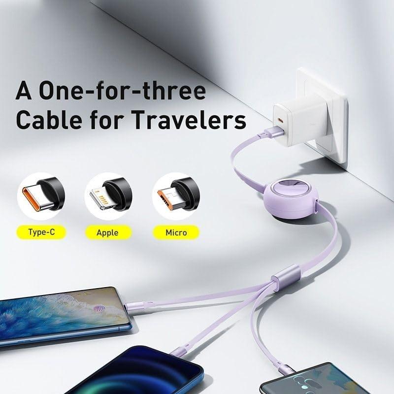 3-in-1 Fast Charging Cable (Type-C / Micro USB / Lightning)