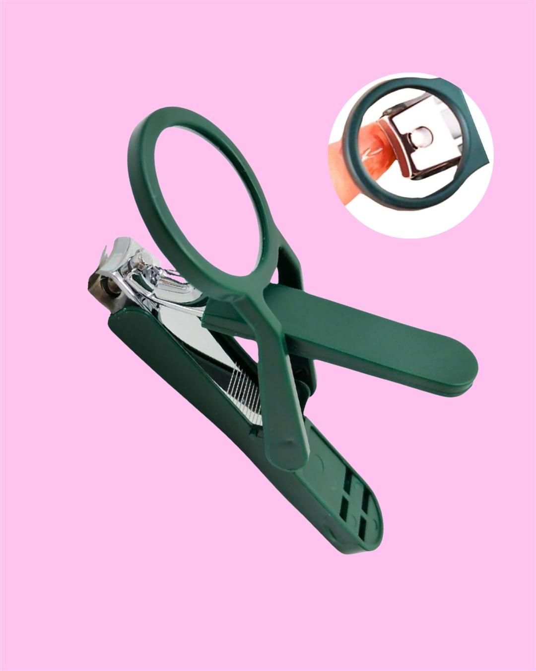 Nail Clipper with Magnifying Glass (Precision Trim)