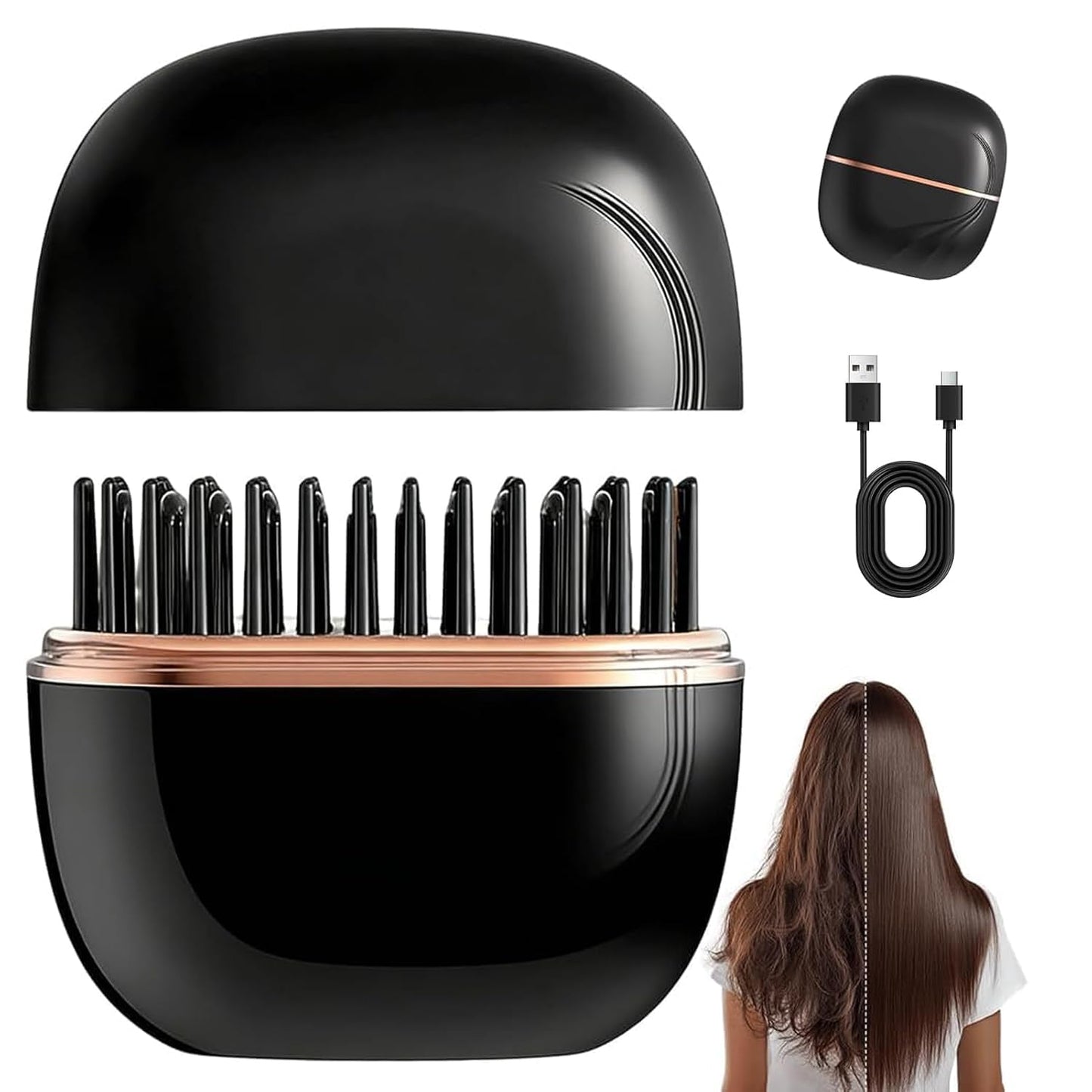Grabary™ Mini Wireless Hair Straightening Comb