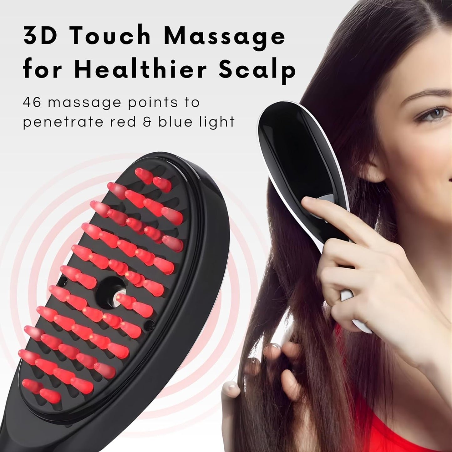 ScalpGlow Pro – LED Hair Growth & Scalp Massager Brush