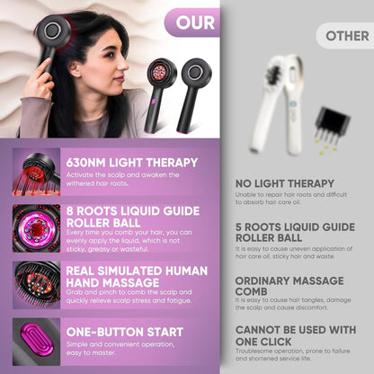 3-in-1 Electric Scalp Massage & Hair Oil Applicator