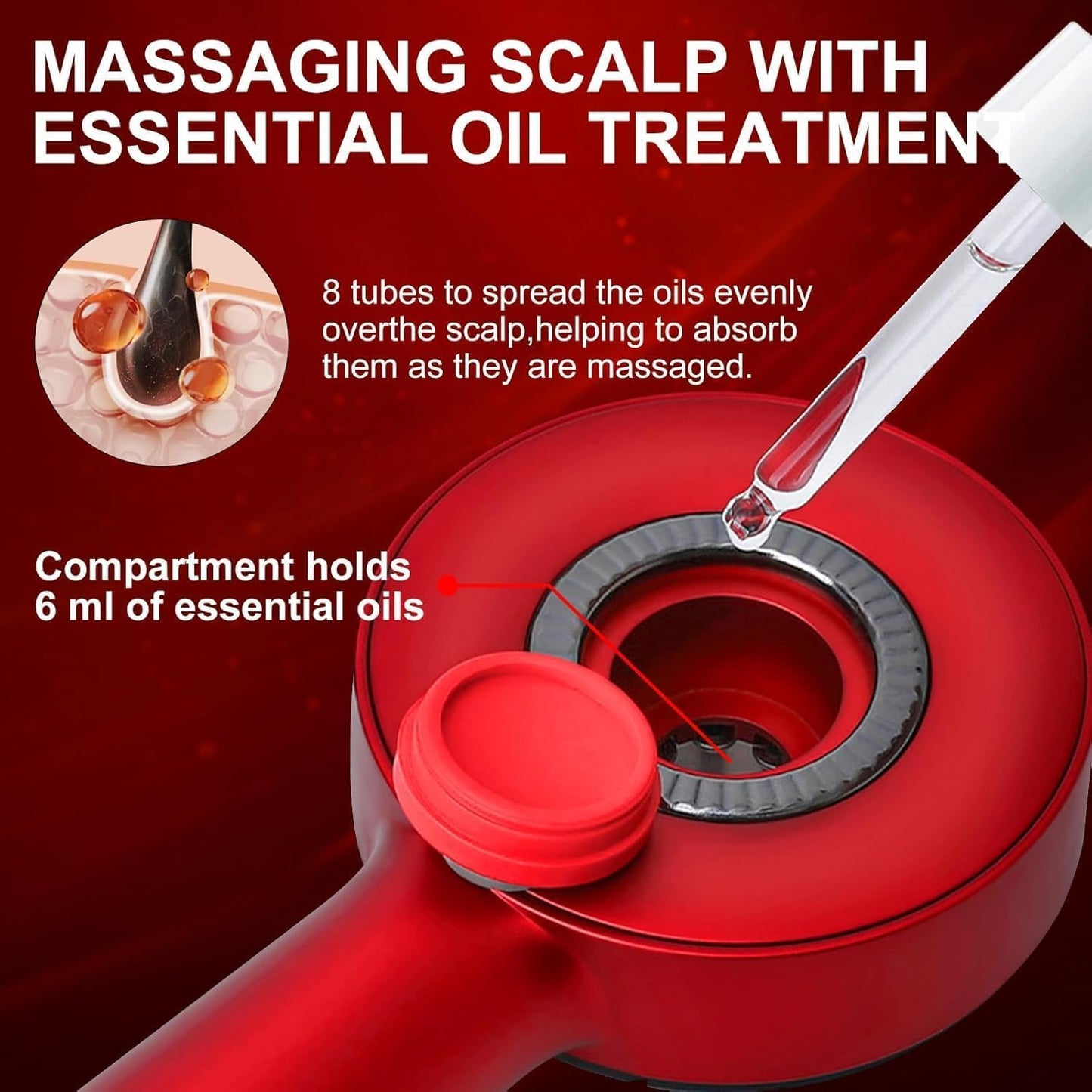 3-in-1 Electric Scalp Massage & Hair Oil Applicator