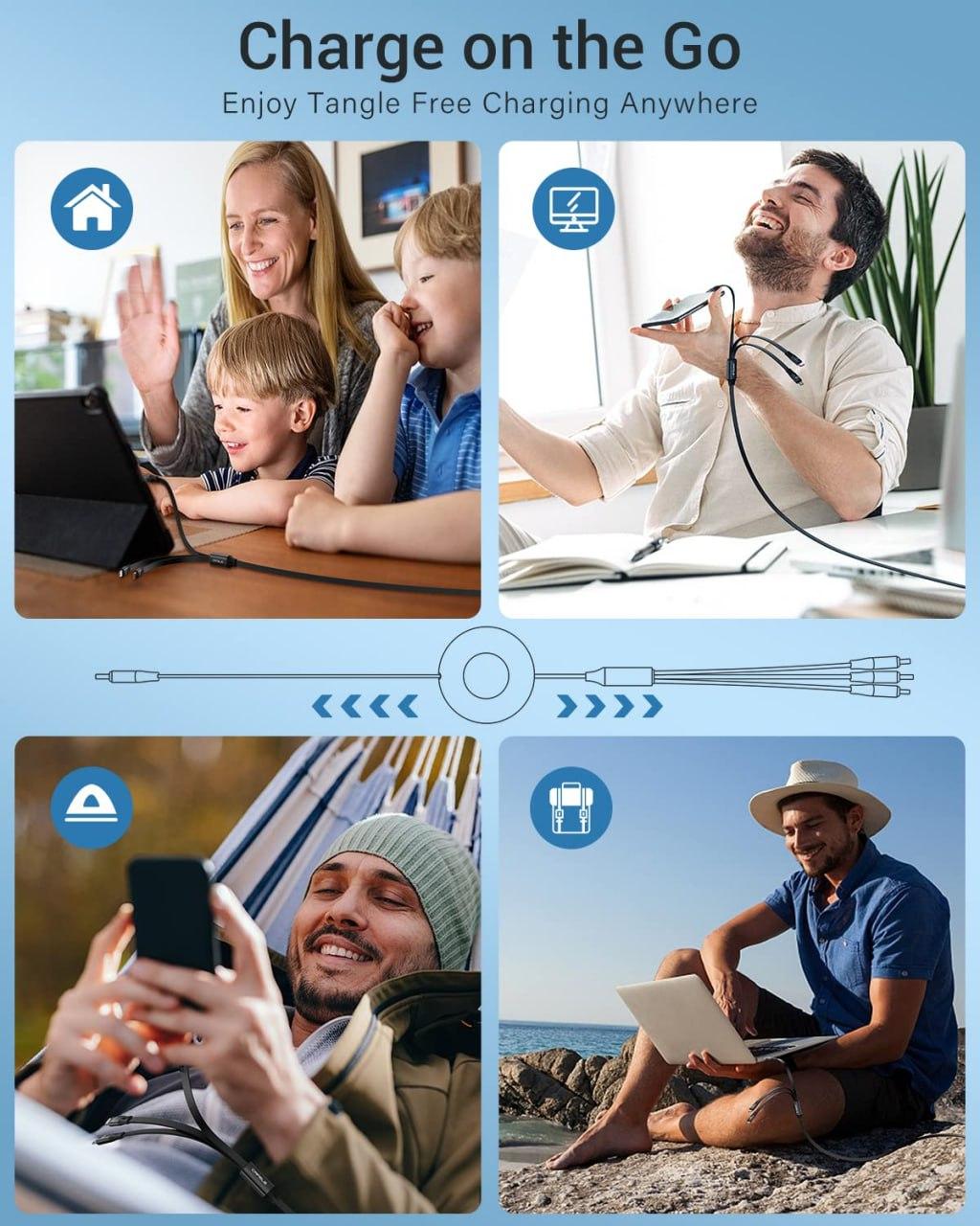 3-in-1 Fast Charging Cable (Type-C / Micro USB / Lightning)