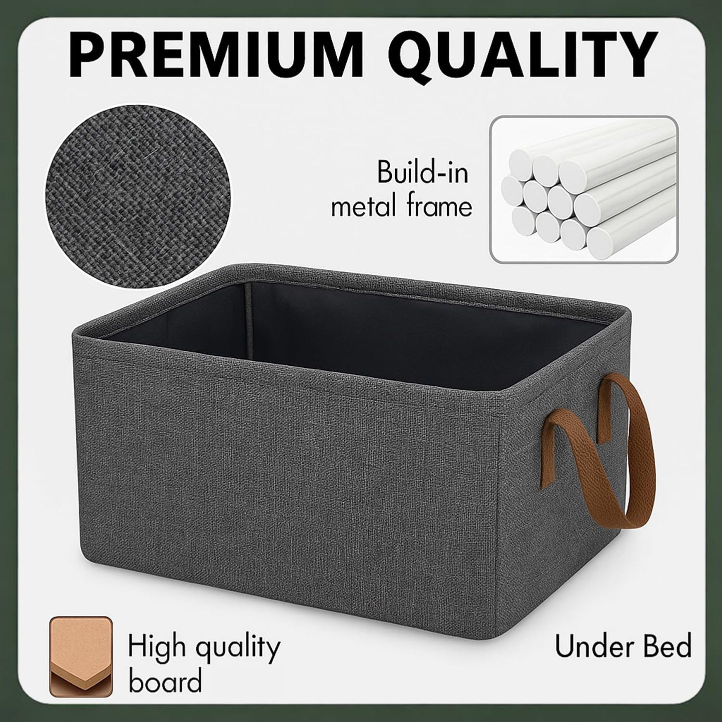 Foldable Wardrobe Storage Boxes (4 Pcs) – Strong Fabric Organizers for Clothes, Jeans & Sweaters