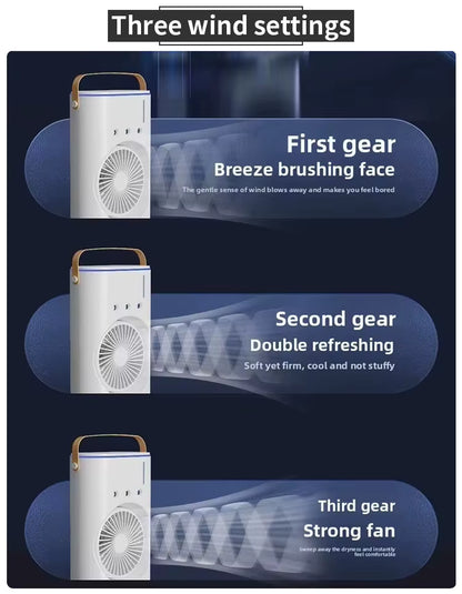 Dual Mist Cooling Fan – Instant Spray Cooler ❄️
