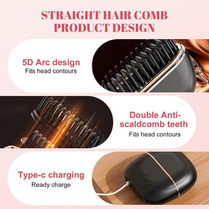 Grabary™ Mini Wireless Hair Straightening Comb